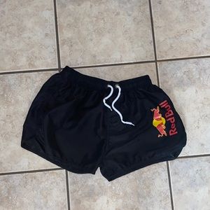 Black RedBull shorts for sale, size Medium and is adjustable. Worn once.